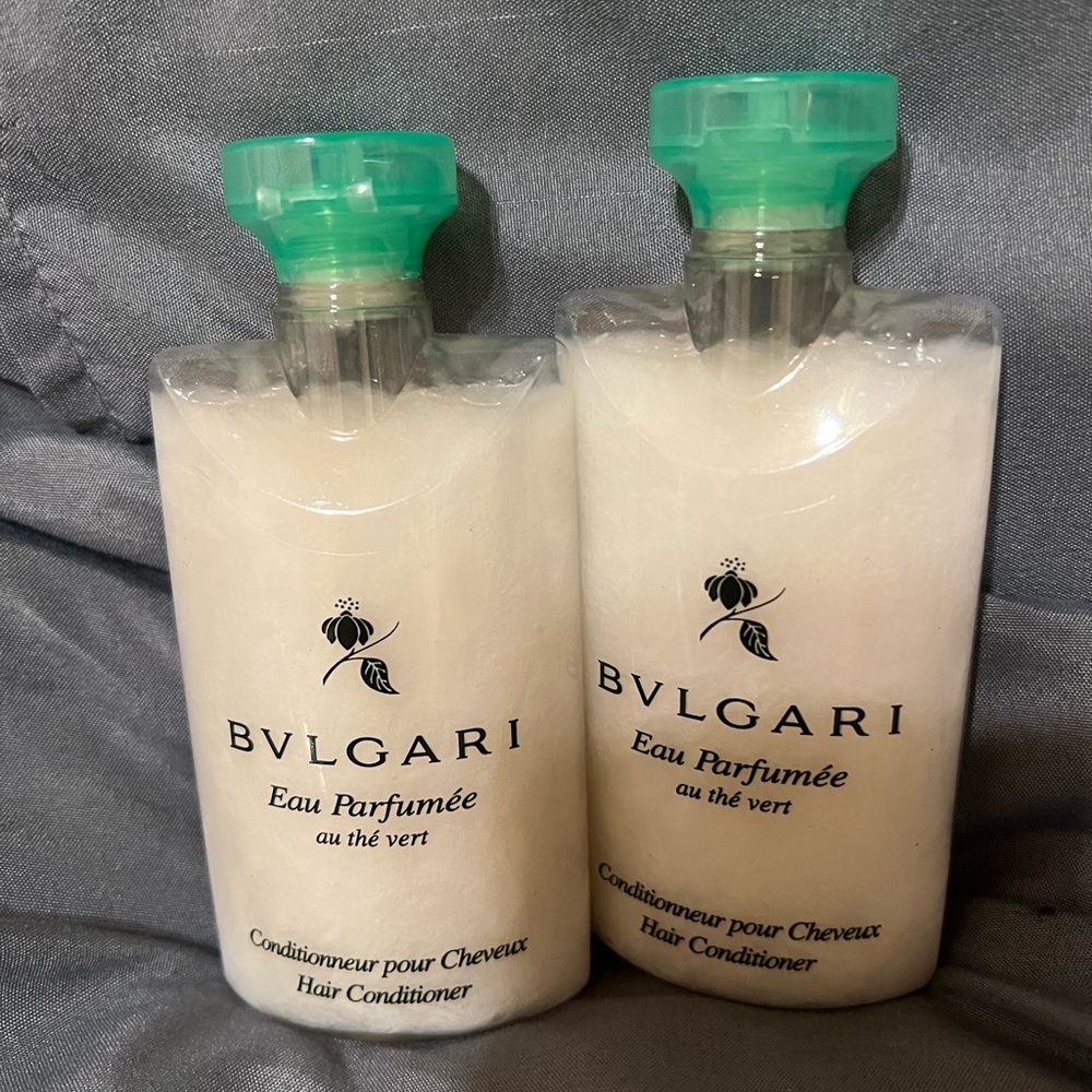 Bulgari green vert travel size , 75 ml set of 2 conditioner